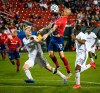FILE-FC Dallas attacker Zdenek Ondrasek (13) receives the ball over Philadelphia Union defenders Jackob Glesnes (5) and Raymon Gaddis (28) during the second half of an MLS soccer match Saturday, Feb. 29, 2020, in Frisco, Texas. Having watched the MLS is Back tournament from afar because of coronavirus cases, FC Dallas and Nashville SC are grateful for the chance to play when they meet Wednesday, Aug, 12, 2020, for the resumption of Major League Soccer's regular season.(Ryan Michalesko/The Dallas Morning News via AP, File)