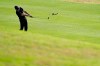Carlos Ortiz, of Mexico, hits his second shot on the second hole during a second round match against Patrick Cantlay at the Dell Technologies Match Play Championship golf tournament Thursday, March 25, 2021, in Austin, Texas. (AP Photo/David J. Phillip)