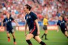 United States forward Megan Rapinoe (15) celebrates after scoring on a free kick against Japan during the first half of a SheBelieves Cup women's soccer match, Wednesday, March 11, 2020 at Toyota Stadium in Frisco, Texas. (AP Photo/Jeffrey McWhorter)
