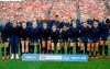 The United States Women's National Team poses for a team photo before a SheBelieves Cup women's soccer match against Japan, Wednesday, March 11, 2020 at Toyota Stadium in Frisco, Texas. (AP Photo/Jeffrey McWhorter)