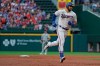Texas Rangers center fielder Joey Gallo (13) rounds the bases after hitting a home run against the Seattle Mariners in the second inning of a baseball game Saturday, May 8, 2021, in Arlington, Texas. (AP Photo/Louis DeLuca)