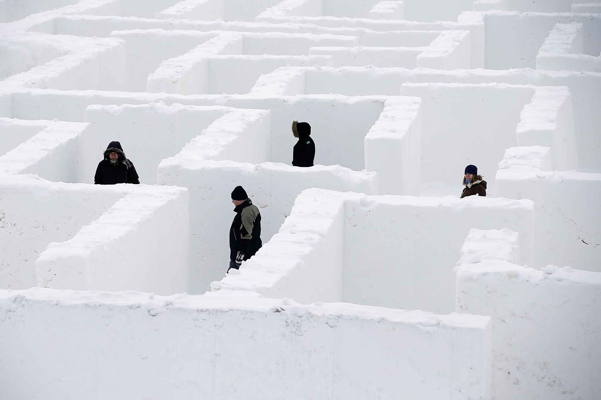 St. Adolphe’s recordbreaking snow maze captures winter’s whimsical