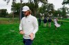 Thomas Pieters, of Belgium, walks to the seventh tee during the second round of the US Open Golf Championship, Friday, Sept. 18, 2020, in Mamaroneck, N.Y. (AP Photo/John Minchillo)