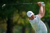 Jason Kokrak, of the United States, plays his shot from the sixth tee during the second round of the US Open Golf Championship, Friday, Sept. 18, 2020, in Mamaroneck, N.Y. (AP Photo/John Minchillo)