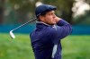 Bryson DeChambeau, of the United States, plays his shot from the 13th tee during the second round of the US Open Golf Championship, Friday, Sept. 18, 2020, in Mamaroneck, N.Y. (AP Photo/Charles Krupa)
