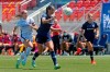 North Carolina Courage defender Abby Erceg (6) controls the ball as Portland Thorns forward Morgan Weaver, left, defends during the second half of an NWSL Challenge Cup soccer match at Zions Bank Stadium Saturday, June 27, 2020, in Herriman, Utah. Coach Paul Riley calls defender Abby Erceg the bedrock of the North Carolina Courage. The New Zealand native is captain of the Courage, the two-time National Women's Soccer League defending champions. (AP Photo/Rick Bowmer)