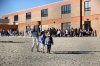 CP
Teachers at Park Elementary School in Casper, Wyo., lead students by grade in to the school while following new health guidelines, Wednesday, Sept. 2, 2020. (Cayla Nimmo/The Casper Star-Tribune via AP)