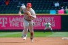 Los Angeles Angels' Shohei Ohtani (17) takes off to safely steal third base during the first inning of a baseball game against the Seattle Mariners, Sunday, May 2, 2021, in Seattle. (AP Photo/Ted S. Warren)