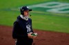 New York Yankees manager Aaron Boone takes part in a TV interview during a pause in Game 4 of a baseball American League Division Series against the Tampa Bay Rays, Thursday, Oct. 8, 2020, in San Diego. (AP Photo/Gregory Bull)