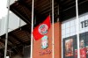 The Liverpool flag flies at half-staff Tuesday March 3, 2021, following the death of Former Liverpool and Scotland striker Ian St John at the age of 82. Liverpool soccer club announced Tuesday March 2, 2021, that St. John died Monday following a long illness. St. John scored the winning goal to give Liverpool its first FA Cup title in 1965 and was a key player in the club's rebuild under Bill Shankly in the 1960s, playing 425 games for Liverpool from 1961-71 and scoring 118 goals. (Peter Byrne/PA via AP)