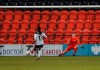 Tottenham Hotspur Women's Alex Morgan scores her side's third goal of the game against Brighton and Hove Albion, during their FA Women's Super League soccer match at The Hive stadium in London, Sunday Dec. 6, 2020. (Kieran Cleeves//PA via AP)