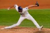 Tampa Bay Rays starting pitcher Ryan Thompson throws against the Los Angeles Dodgers during the eighth inning in Game 3 of the baseball World Series Friday, Oct. 23, 2020, in Arlington, Texas. (AP Photo/Tony Gutierrez)