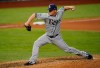 Tampa Bay Rays relief pitcher Aaron Loup throws against the Los Angeles Dodgers during the eighth inning in Game 2 of the baseball World Series Wednesday, Oct. 21, 2020, in Arlington, Texas. (AP Photo/Eric Gay)
