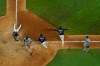 during the == inning in Game 4 of the baseball World Series Saturday, Oct. 24, 2020, in Arlington, Texas. Rays defeated the Dodgers 8-7 to tie the series 2-2 games. (AP Photo/David J. Phillip)
