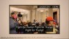 This image from video shows one of many slides presented by Democrats prosecuting the impeachment of former President Donald Trump in the Senate at the U.S. Capitol in Washington, Wednesday, Feb. 10, 2021. The video, which showed Trump's supporters chanting 