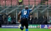 Inter Milan's Romelu Lukaku celebrates after scoring his side's opening goal during the Champions League group B soccer match between Inter Milan and Borussia Moenchangladbach at the San Siro stadium in Milan, Italy, Wednesday, Oct. 21, 2020. (AP Photo/Luca Bruno)
