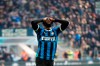 Inter Milan's Romelu Lukaku reacts after missing a scoring chance during the Serie A soccer match between Inter Milan and Cagliari at the San Siro Stadium, in Milan, Italy, Sunday, Jan. 26, 2020. (AP Photo/Antonio Calanni)
