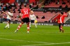 Manchester City's Raheem Sterling, left, scores during the English Premier League soccer match between Southampton and Manchester City at the St Mary's Stadium, in Southampton, Saturday, Dec. 19, 2020. (Adrian Dennis/Pool via AP)