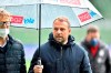Bayern's head coach Hans-Dieter Flick walks on the pitch before the German Bundesliga soccer match between Werder Bremen and Bayern Munich in Bremen, Germany, Saturday, March 13, 2021. (AP Photo/Martin Meissner, Pool)