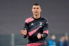 Juventus' Cristiano Ronaldo applauds during warmup before the Champions League, round of 16, second leg, soccer match between Juventus and Porto in Turin, Italy, Tuesday, March 9, 2021. (AP Photo/Luca Bruno)