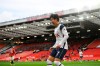 Tottenham's Son Heung-min celebrates after scoring his side's fourth goal during the English Premier League soccer match between Manchester United and Tottenham Hotspur at Old Trafford in Manchester, England, Sunday, Oct. 4, 2020. (Oli Scarff/Pool via AP)