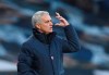 Tottenham's manager Jose Mourinho reacts to an incitdent on the pitch during the English Premier League soccer match between Tottenham Hotspur and Leicester City at the White Hart Lane stadium in London, Sunday, Dec., 20 2020. (Andy Rain/ Pool via AP)