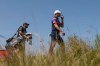 United States' Jordan Spieth takes a drink as he walks along the 3rd fairway during the final round of the British Open Golf Championship at Royal St George's golf course Sandwich, England, Sunday, July 18, 2021. (AP Photo/Peter Morrison)