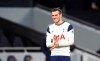 Tottenham's Gareth Bale grimaces as he reacts after a chance on gaol during the English Premier League soccer match between Tottenham Hotspur and Leicester City at the White Hart Lane stadium in London, Sunday, Dec., 20 2020. (Julian Finney/ Pool via AP)