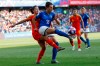 FILE - In this June 25, 2019 file photo, Italy's Laura Fusetti, right, vies for the ball with China's Wu Haiyan during the Women's World Cup round of 16 soccer match between Italy and China at Stade de la Mosson in Montpellier, France. For women’s soccer in Italy the coronavirus pandemic served as a rude awakening. The men’s game managed to resume in June but the decision was eventually made not to restart the women’s season which had been halted in February. (AP Photo/Claude Paris)