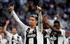 FILE - In this April 20, 2019 file picture, Juventus' Cristiano Ronaldo celebrates at the end of a Serie A soccer match between Juventus and AC Fiorentina, at the Allianz stadium in Turin, Italy. The Italian minister of sport Vincenzo Spadafora announced Thursday, May 28, 2020 that the Serie A will restart on June 20, to conclude the championship after the coronavirus stop. (AP Photo/Luca Bruno)