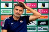 FILE - In this Tuesday, Sept. 15, 2020 file photo, head coach of Dinamo Zagreb Zoran Mamic attends a news conference in Budapest, Hungary. According to a statement late Monday March 15, 2021, Mamic has resigned after the Croatian supreme court confirmed his nearly five-year prison sentence for tax evasion and fraud, just days before a Europa League match against Tottenham. (Szilard Koszticsak/MTI via AP, File)