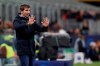 Valencia's head coach Albert Celades gestures during the Champions League round of 16, first leg, soccer match between Atalanta and Valencia at the San Siro stadium in Milan, Italy, Wednesday, Feb. 19, 2020. (AP Photo/Antonio Calanni)