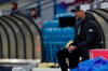 Liverpool's manager Jurgen Klopp sits on the bench during the English Premier League soccer match between Leeds United and Liverpool at the Elland Road stadium in Leeds, England, Monday, April 19, 2021. (Lee Smith/Pool via AP)