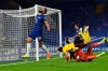 Chelsea's Olivier Giroud, left, reacts after missing a chance to score during the English Premier League soccer match between Chelsea and Watford at the Stamford Bridge stadium in London, Saturday, July 4, 2020. (Glynn Kirk/Pool via AP)
