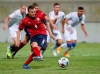 Czech Republic's Vladimir Darida scores his side's second goal from the penalty spot during an international friendly soccer match between Cyprus and Czech Republic at AEK arena in Larnaca, Cyprus, on Wednesday, Oct. 7, 2020. (AP Photo/Petros Karadjias)