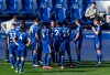 Leicester's manager Brendan Rodgers gives instructions to his players during the English Premier League soccer match between Leicester City and Arsenal at the King Power Stadium in Leicester, England, Sunday, Feb. 28, 2021. (Michael Regan/Pool via AP)