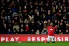 Manchester United's Odion Ighalo celebrates after scoring his side's third goal during the FA Cup fifth round soccer match between Derby County and Manchester United at Pride Park in Derby, England, Thursday, March 5, 2020. (AP Photo/Rui Vieira)