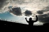 Watford's Joao Pedro warms up during the English Premier League soccer match between Watford and Manchester City at the Vicarage Road Stadium in Watford, England, Tuesday, July 21, 2020. (John Sibley/Pool via AP)