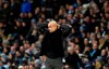 Manchester City's head coach Pep Guardiola reacts during the English Premier League soccer match between Manchester City and Manchester United at Etihad stadium in Manchester, England, Saturday, Dec. 7, 2019. (AP Photo/Rui Vieira)