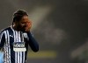 West Bromwich Albion's Romaine Sawyers reacts during the English Premier League soccer match between West Bromwich Albion and Manchester City at the Hawthorns stadium in West Bromwich, England, Tuesday, Jan. 26, 2021. (Michael Regan/Pool via AP)