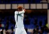 Chelsea's Tammy Abraham reacts at the end of the English Premier League soccer match between Everton and Chelsea at Goodison Park in Liverpool, England, Saturday, Dec. 12, 2020. Everton won the match 1-0. (Clive Brunskill/Pool via AP)