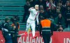 PSG's Neymar celebrates after scoring the opening goal during the French League One soccer match between Lille and PSG at the Lille Metropole stadium, in Villeneuve d'Ascq, northern France, Sunday, Jan. 26, 2020. (AP Photo/Michel Spingler)