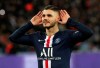 PSG's Mauro Icardi celebrates after scoring his side's fourth goal during the League One soccer match between Paris Saint Germain and Amiens, at the Parc des Princes stadium in Paris, Saturday, Dec. 21, 2019. (AP Photo/Thibault Camus)