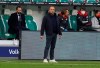 Bayern's head coach Hans-Dieter Flick looks on during the German Bundesliga soccer match between VfL Wolfsburg and FC Bayern Munich in Wolfsburg, Germany, Saturday, April 17, 2021. (AP Photo/Michael Sohn)