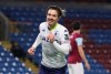 Aston Villa's Jack Grealish celebrates after scoring his side's second goal during the English Premier League soccer match between Burnley and Aston Villa at Turf Moor stadium in Burnley, England, Wednesday, Jan.27, 2021. (Clive Brunskill/Pool via AP)