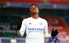 Leicester City's Demarai Gray reacts during the English Premier League soccer match between Crystal Palace and Leicester City at Selhurst Park stadium in London, Monday, Dec., 28, 2020. (Marc Atkins/Pool via AP)