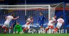 Southampton's Che Adams, second right, celebrates after scoring his side's second goal during the English Premier League soccer match between Southampton and Chelsea at the Stamford Bridge in London, England, Saturday, Oct. 17, 2020.(Mike Hewitt/Pool via AP)