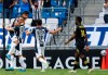 Maximiliano Meza of Mexico's Monterrey, left, is congratulated by his teammates after scoring his team's second goal against Unites States' Columbus Crew in a Concacaf Champions League soccer game in Leon, Mexico, in Monterrey, Wednesday, May 5, 2021. (AP Photo/Roberto Martinez)
