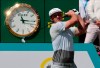 Bryson DeChambeau of the United States follows his tee off at the tenth hole during the second round for the WGC-Mexico Championship golf tournament, at the Chapultepec Golf Club in Mexico City, Friday, Feb. 21, 2020. (AP Photo/Fernando Llano)