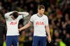 Tottenham's Jan Vertonghen, right, and his teammate Troy Parrott react at the end of the English FA Cup fifth round soccer match between Tottenham Hotspur and Norwich City at Tottenham Hotspur stadium in London Wednesday, March 4, 2020. Norwich won 4-3 after penalty shootouts. (AP Photo/Kirsty Wigglesworth)
